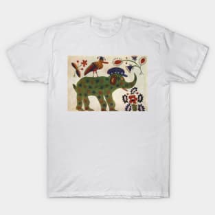 Maria Primachenko - green elephant 1936 T-Shirt